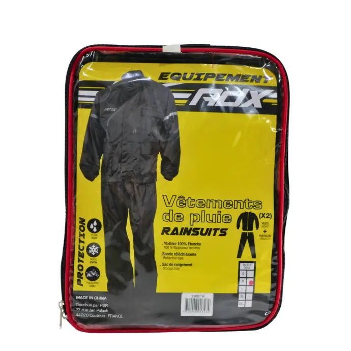 PLUIE ENSEMBLE VETEMENTS TAILLE L VESTE ET PANTALON 